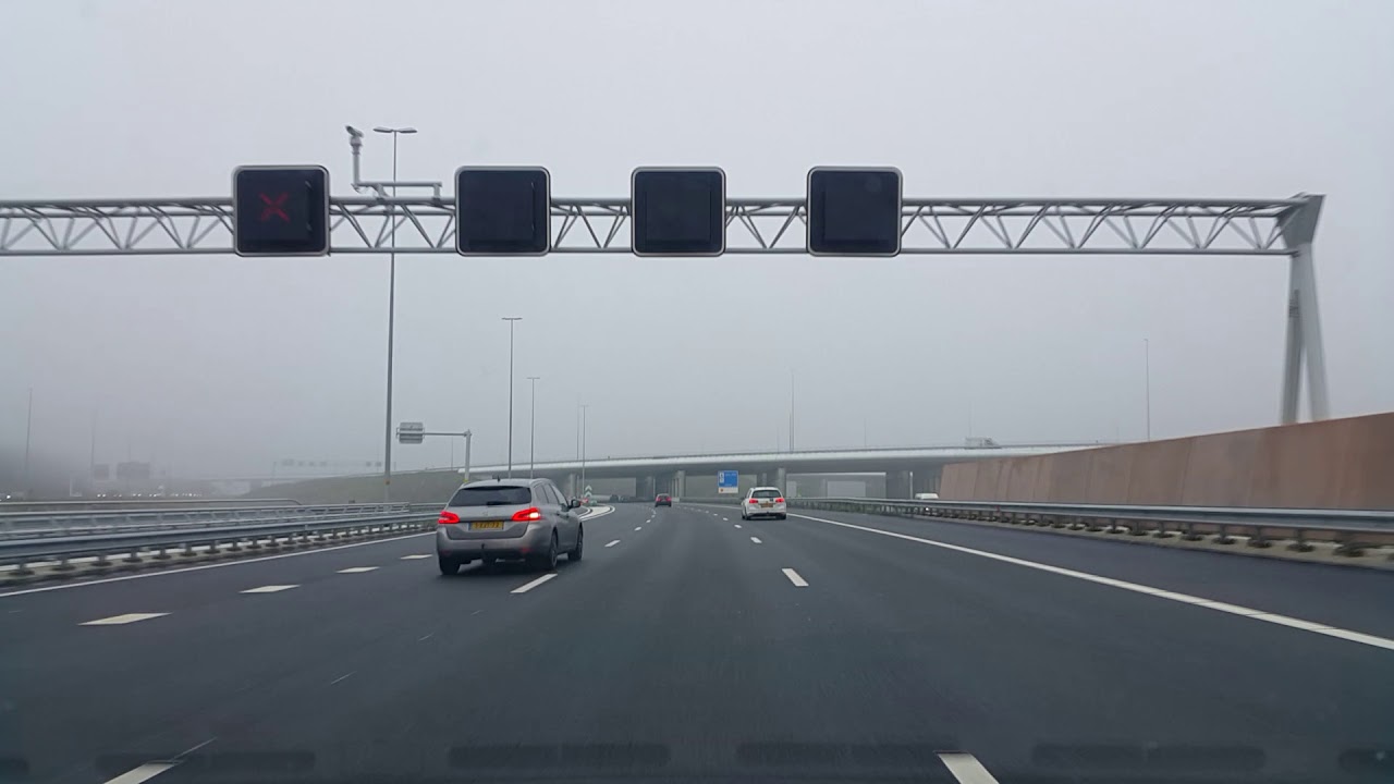 Wegvideo Hilversum: A1 Knooppunt Eemnes ----》Knooppunt Muiderberg ----》Knooppunt Watergraafsmeer.