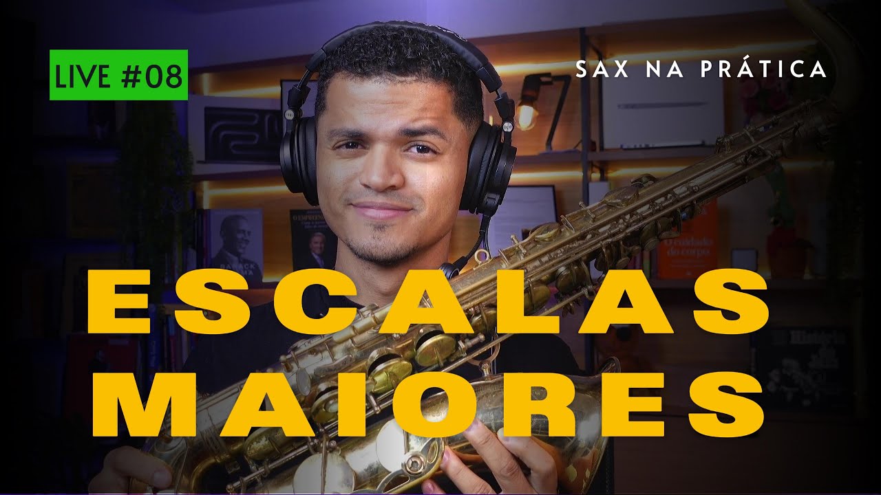 AULA 06 -  CURSO DE ESCALAS MAIORES | Escala de: Lá Maior (Alto sax) e Ré maior (tenor sax).