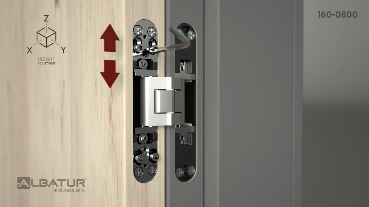 HingeTech 0800 - 80 Kg Concealed Hinge Installation v2 / 160-0800