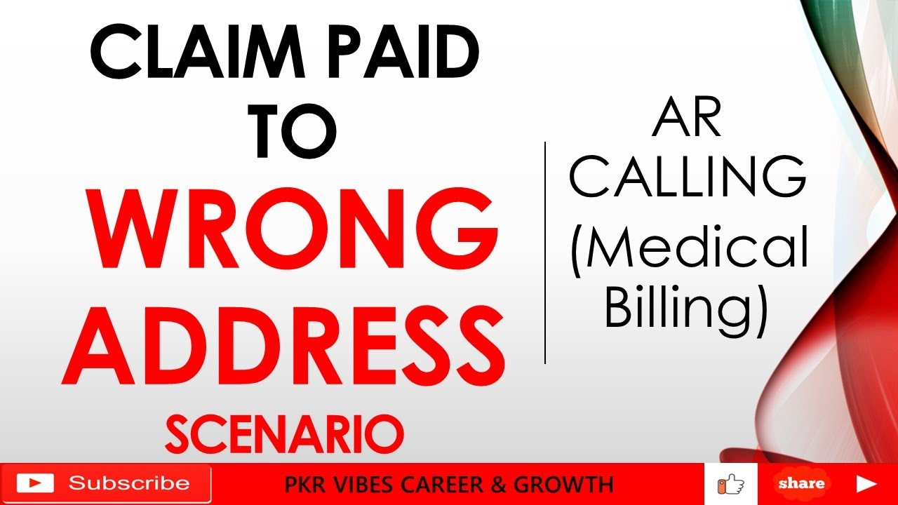 CLAIM PAID TO WRONG ADDRESS SCENARIO|#ushealthcare #rcm |W9 FORM #claim