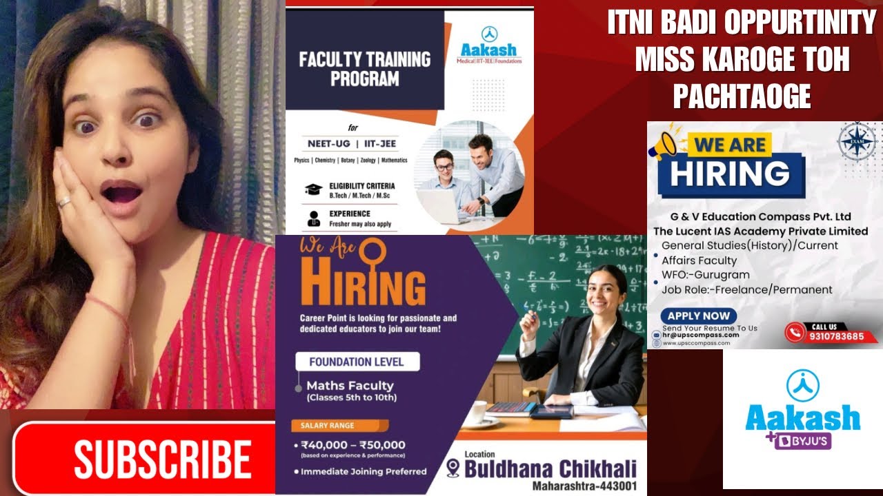 Akaash Institute FTP career point, Vacancy salary up to 30 LPA #ViralVideo#Popular #Vacancy#Trending