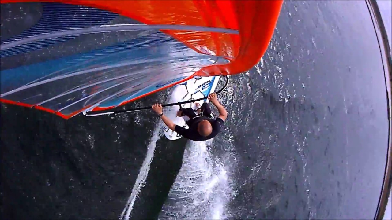 Windsurfen Oostvoorne, gijpen oefenen