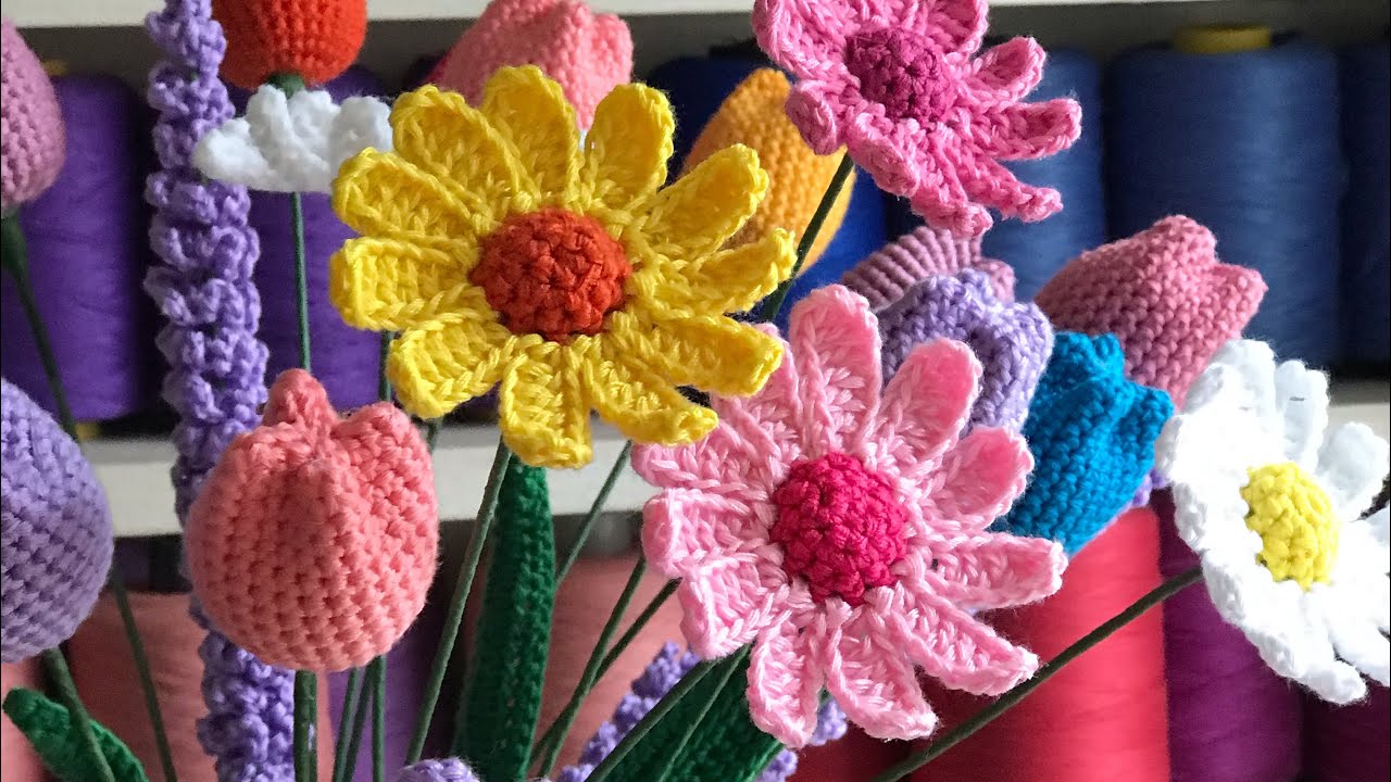 Crochet daisy flower tutorial beginner friendly