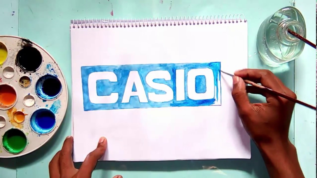 How to draw the Casio logo