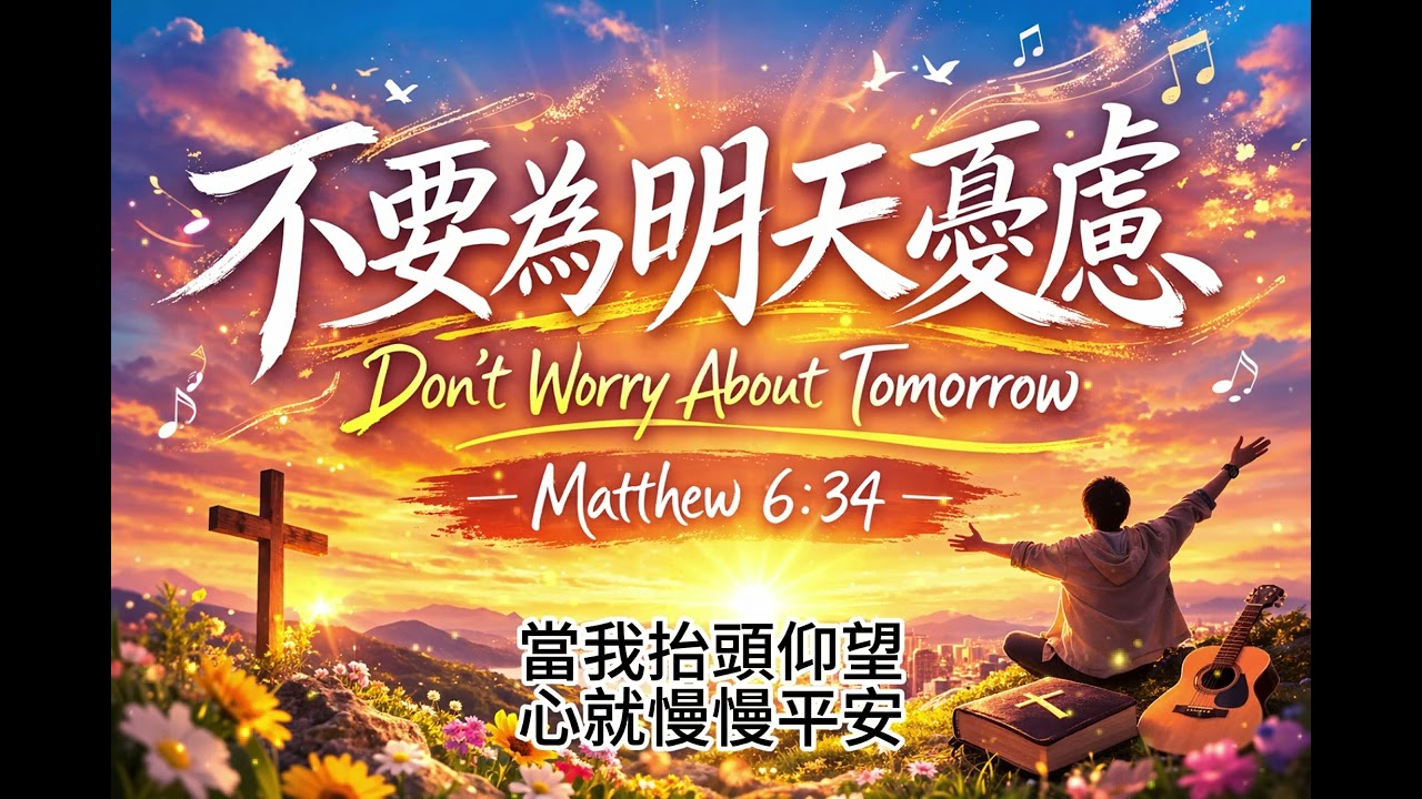 不要為明天憂慮 🙏｜祢說孩子不要害怕｜Matthew 6:34 福音流行歌