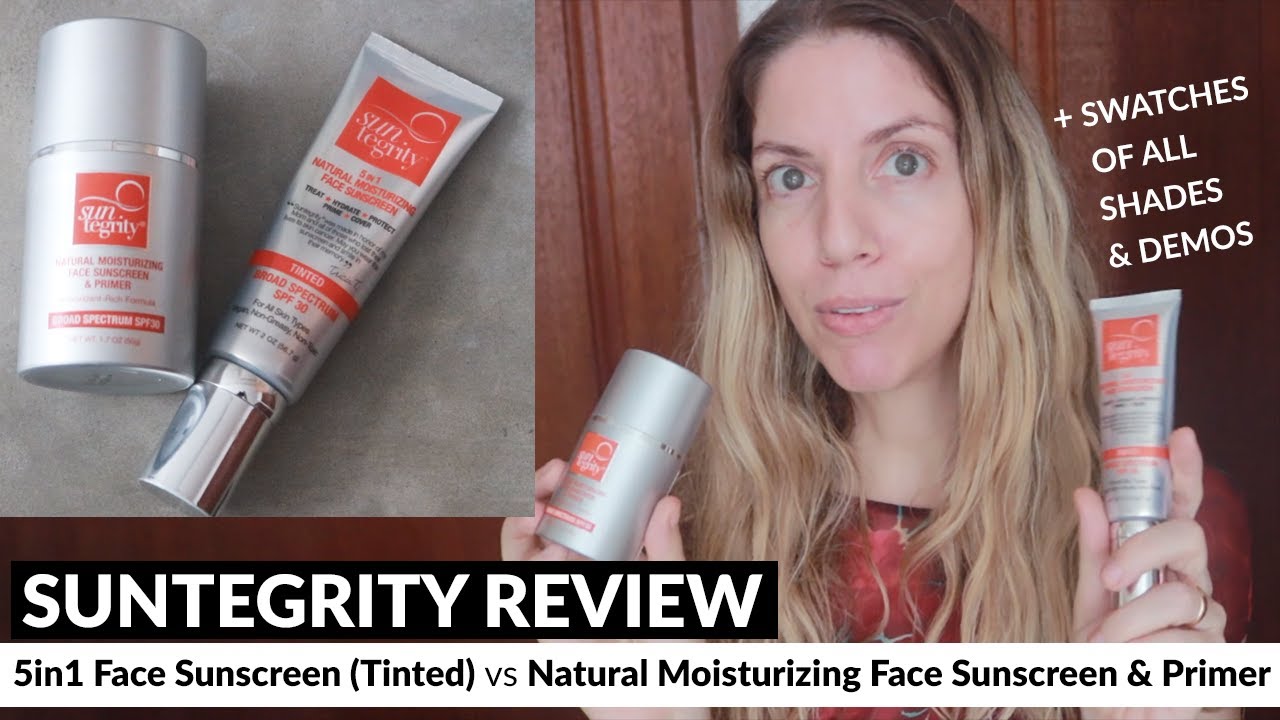 Suntegrity Sunscreen Reviews: 5 in 1 Face Sunscreen vs Natural Moisturizing Face Sunscreen & Primer