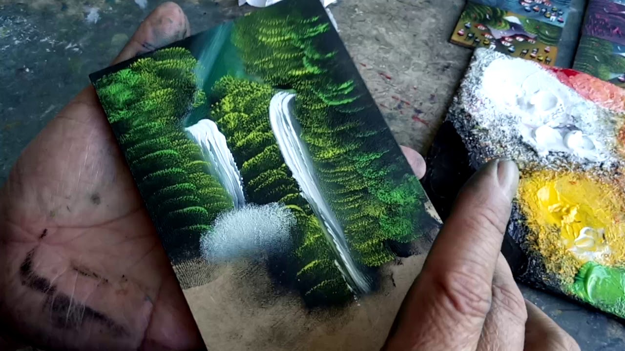 Pintura con dedos al óleo