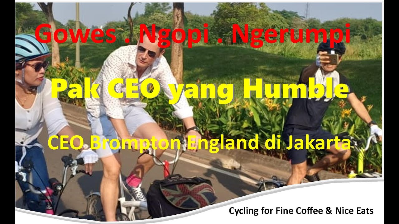 Brompton CEO, William Butler-Adams gowes di BSD