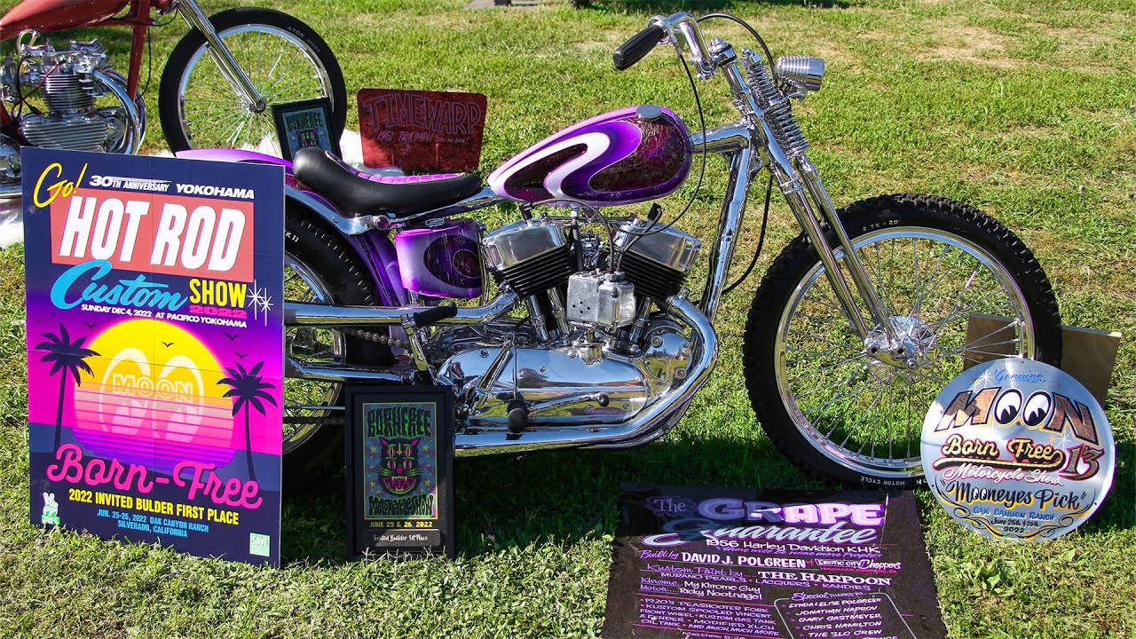 1956 Harley-Davidson K-Model Chopper by Dave Polgreen for Born-Free 13
