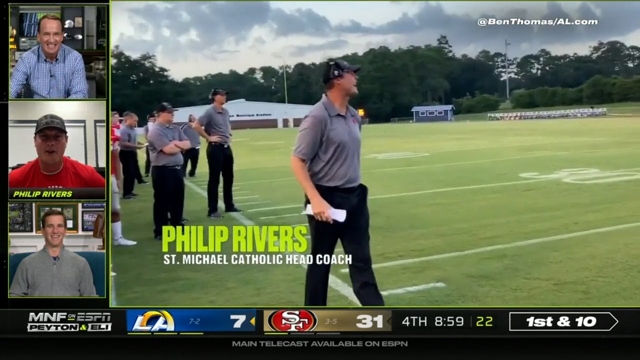 Philip Rivers Joins the Manning Brothers on MNF! | LA Chargers