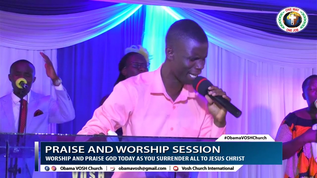 ERICK OYOMO LEADS A POWERFUL PRAISE AND WORSHIP SESSION IN LUO DURING A SUNDAY CHURCH SERVICE