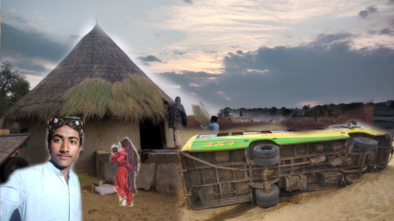 Bus Accident In Desert Pakistan l Peaceful Village Life l Village People Work l By Thar Ka Star