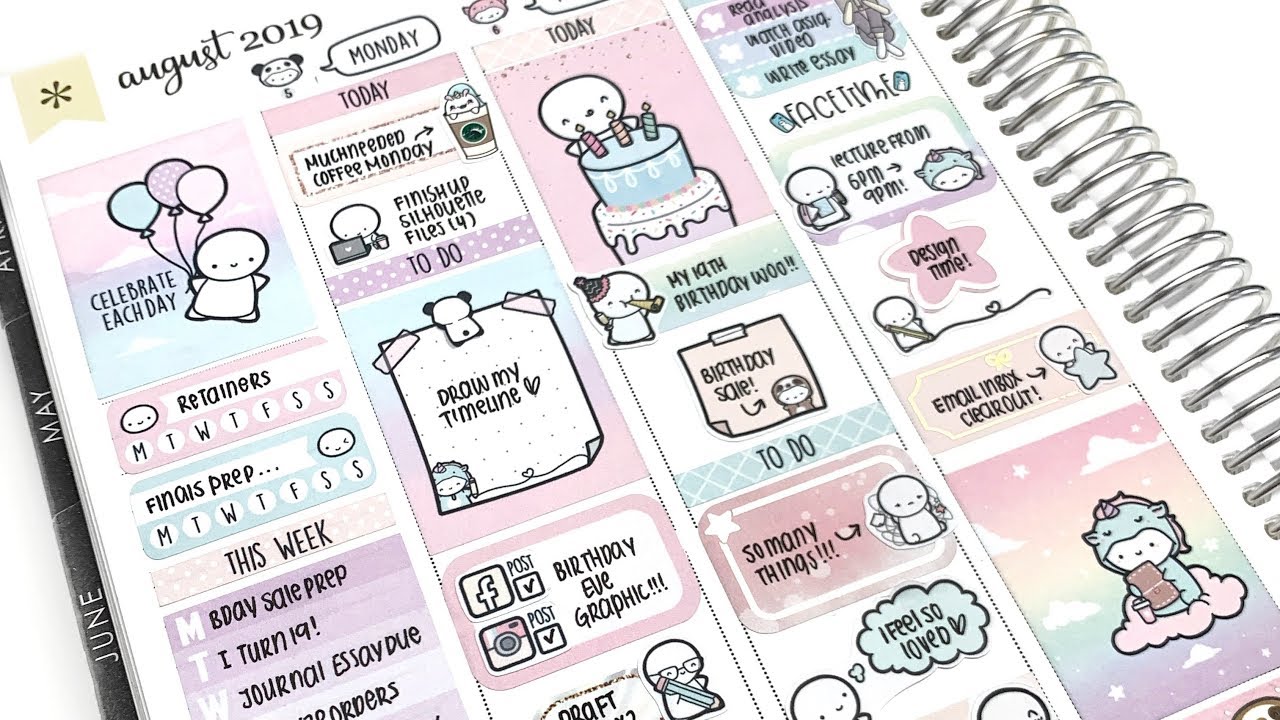 Plan With Me: My Birthday Week! + Mini Art Supplies Haul ^_^