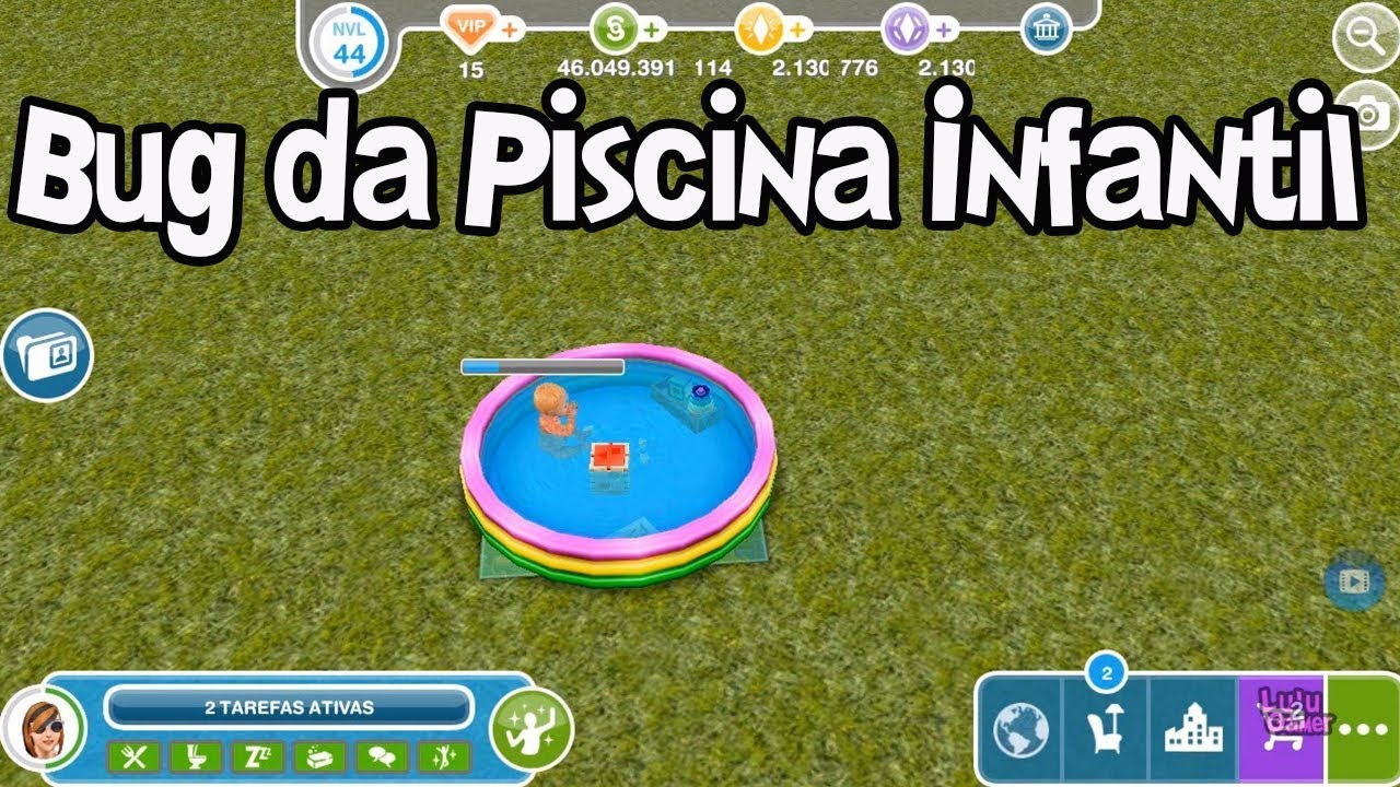 The Sims FreePlay: Bug da Piscina Infantil