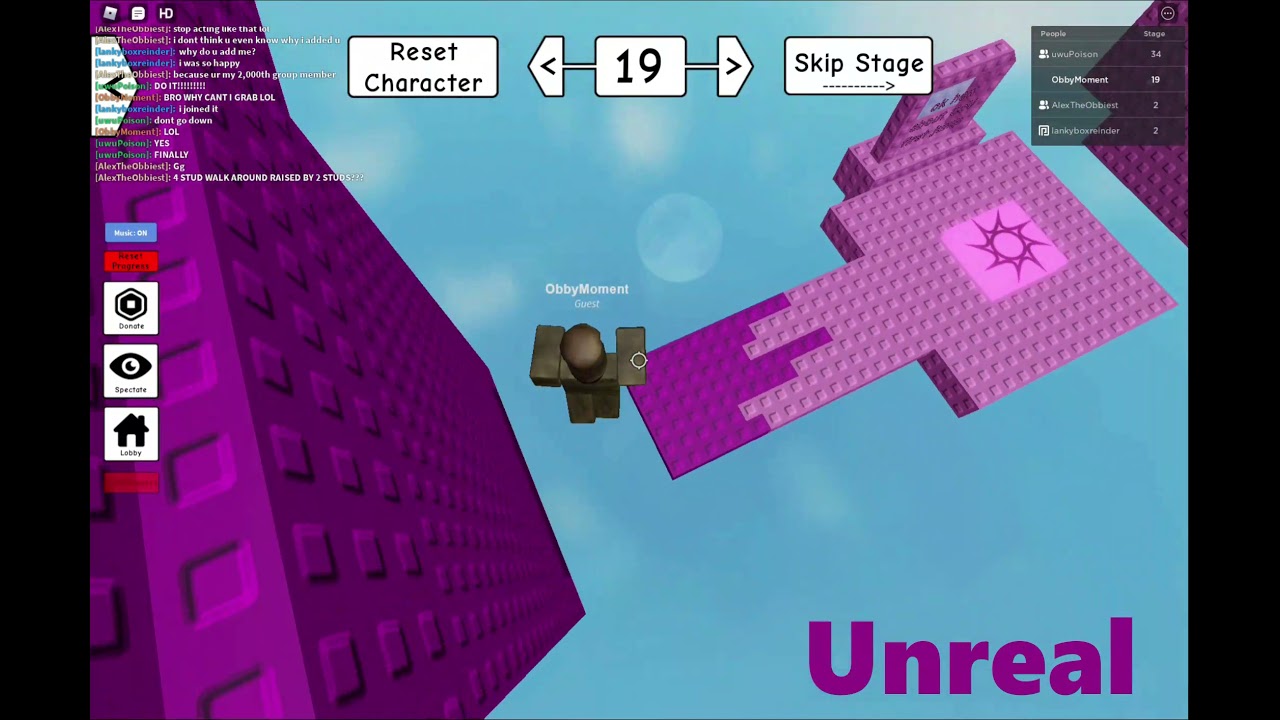 Reversed Jump Per Difficulty Chart Obby - Completion
