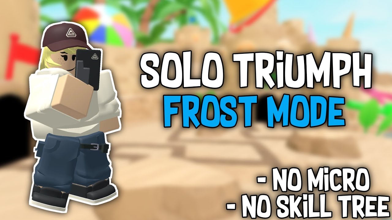 Solo Triumph Frost Mode | No Micro & No Skill Tree | Tower Defense Simulator
