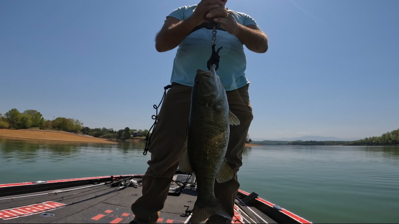 Douglas lake Bass fishing April 18th  water temp 62