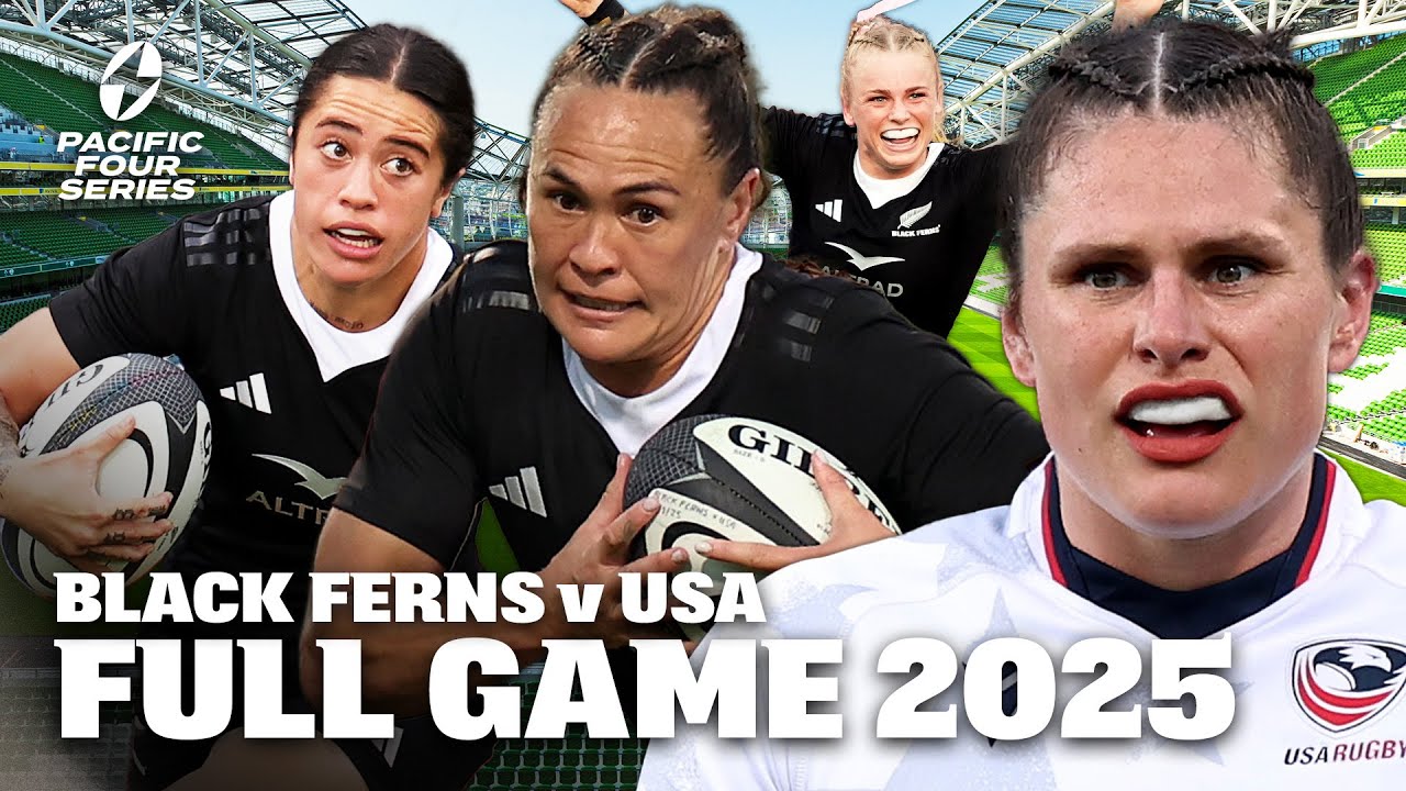 Black Ferns v USA FULL GAME 2025 | Ilona Maher vs Portia's 7 tries 🔥