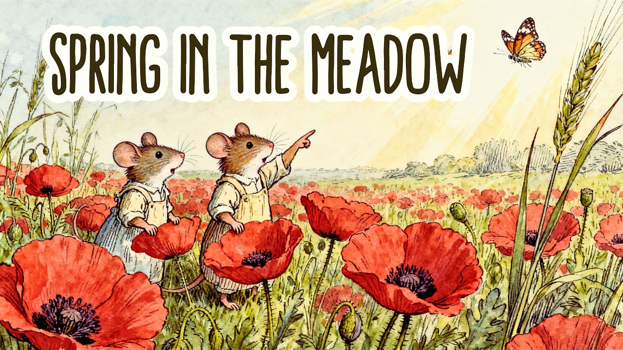 A Peaceful Spring Day in the Quiet Meadow Village 🌼 Cozy Storybook Music