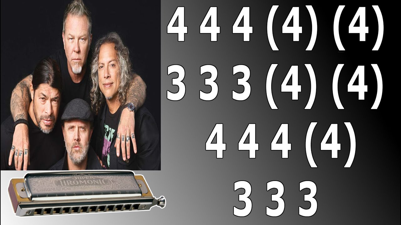 NOTHING ELSE MATTERS HARMONICA, ARMÓNICA TABS, TABLATURAS, MUNDHARMONIKA, GAITA DE BOCA, HARP