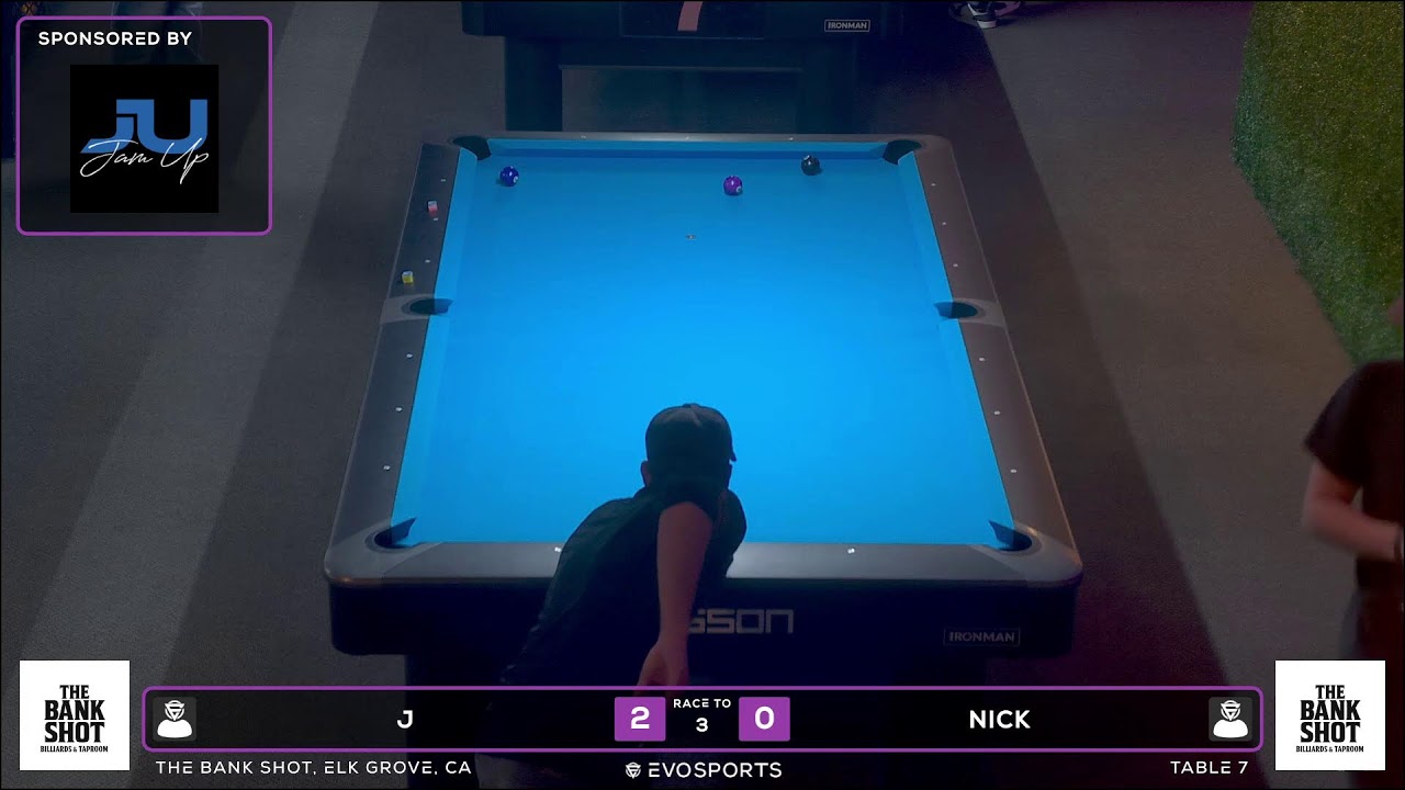 J vs NICK - THE BANK SHOT - TABLE 7 | EvoSports