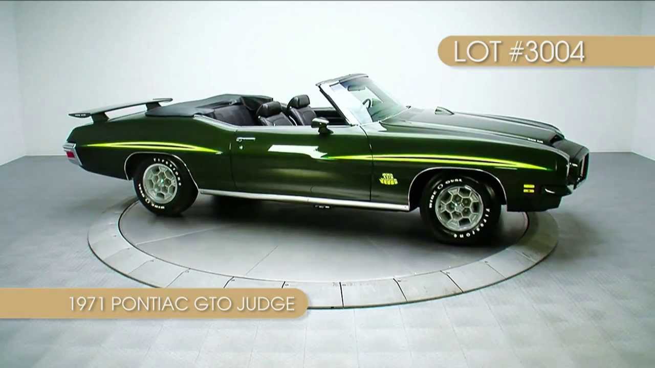 1971 Pontiac GTO Judge from the RKMCCA 11/2/13 Charlotte Auction
