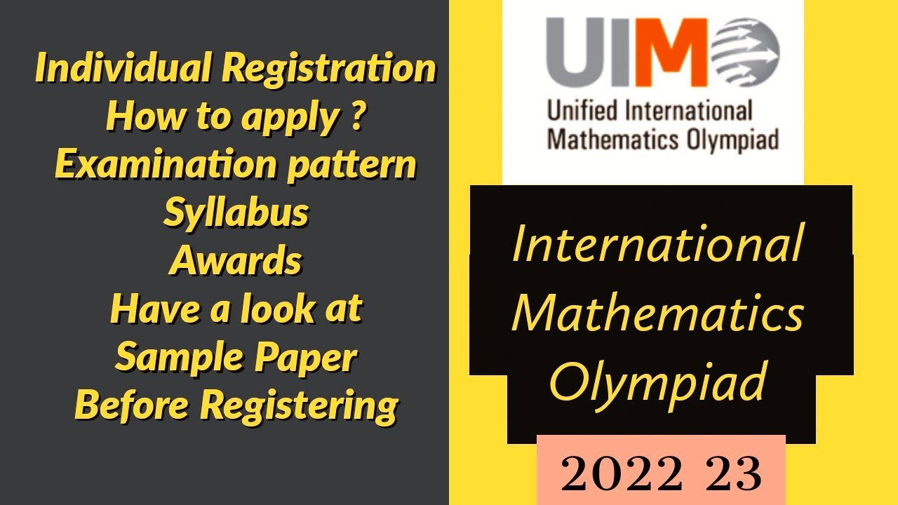 How to Register For International Mathematics Olympiad Exam 2022-23  #Olympiadexam#nstse #imo