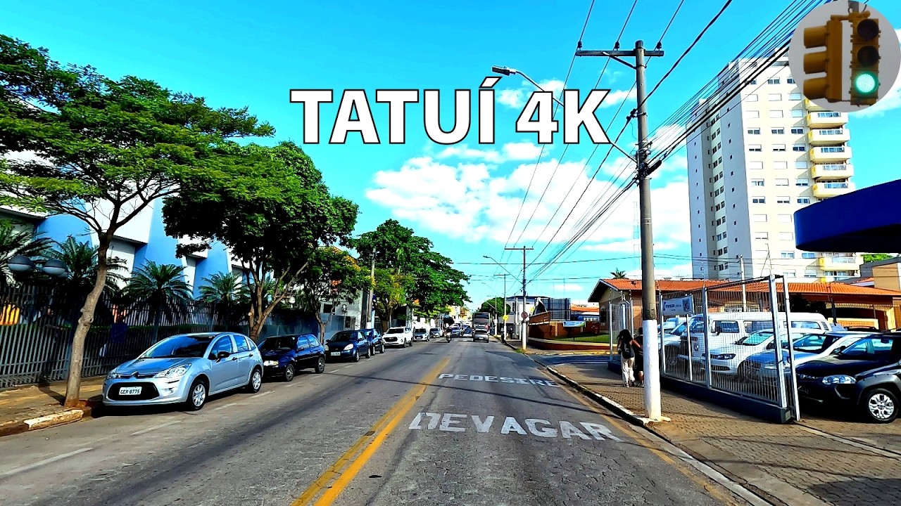 CAPITAL da M&Uacute;SICA e CULTURA - DIRIGINDO no CENTRO de TATU&Iacute; SP BRASIL UHD DRIVING v2