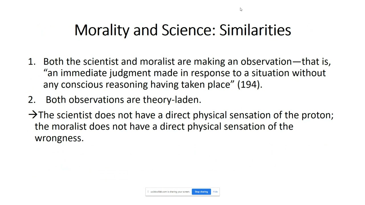 Gilbert Harman: Moral Theories Cannot Be Scientifically Confirmed.PHI 110.FA 2020