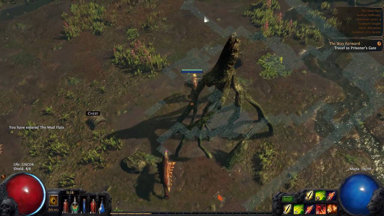 Path Of Exile - Getting to The Flooded Depths Starting from Lioneye's Watch