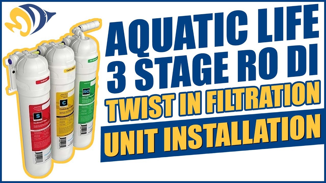 Aquatic Life 3 Stage RO Twist In Filtration Unit Installation