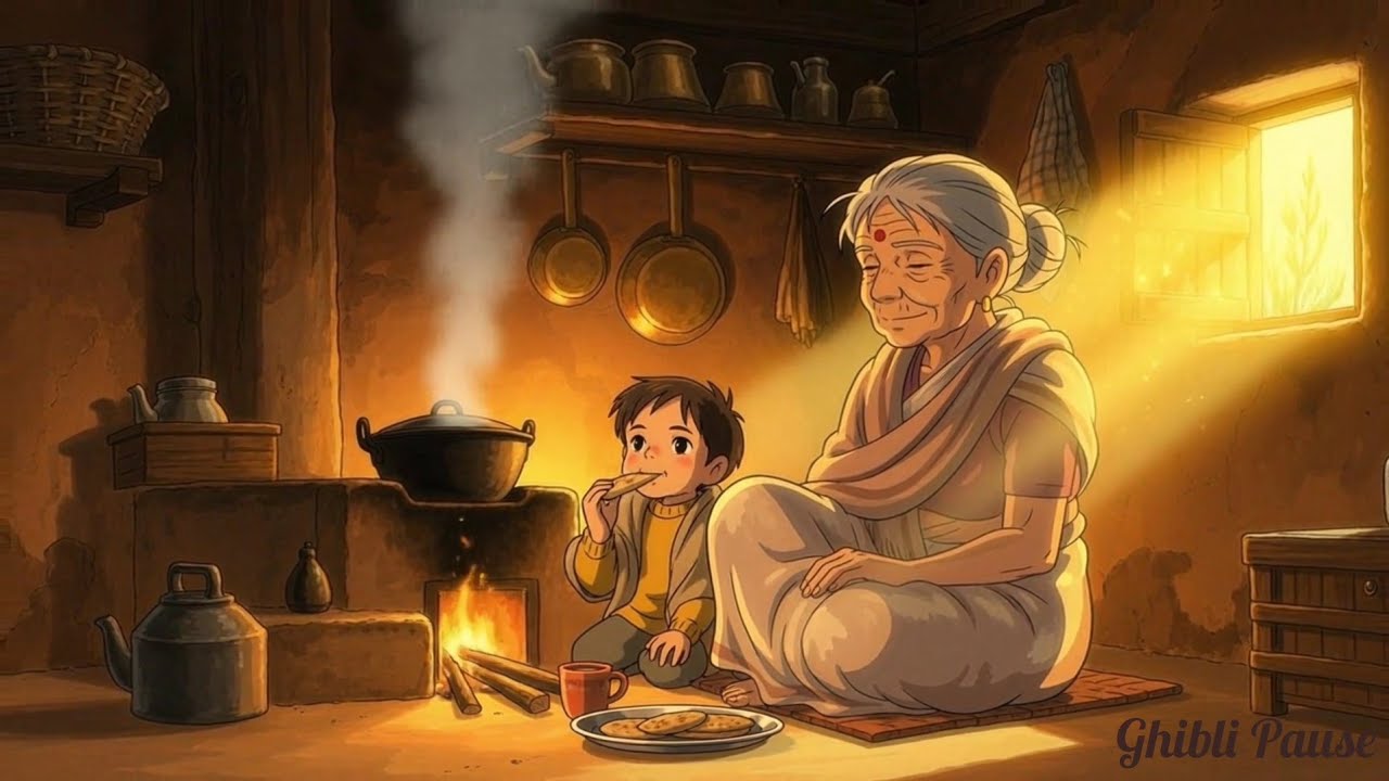Winter Mornings at Grandma’s Kitchen | A Cozy Ghibli-Style Memory