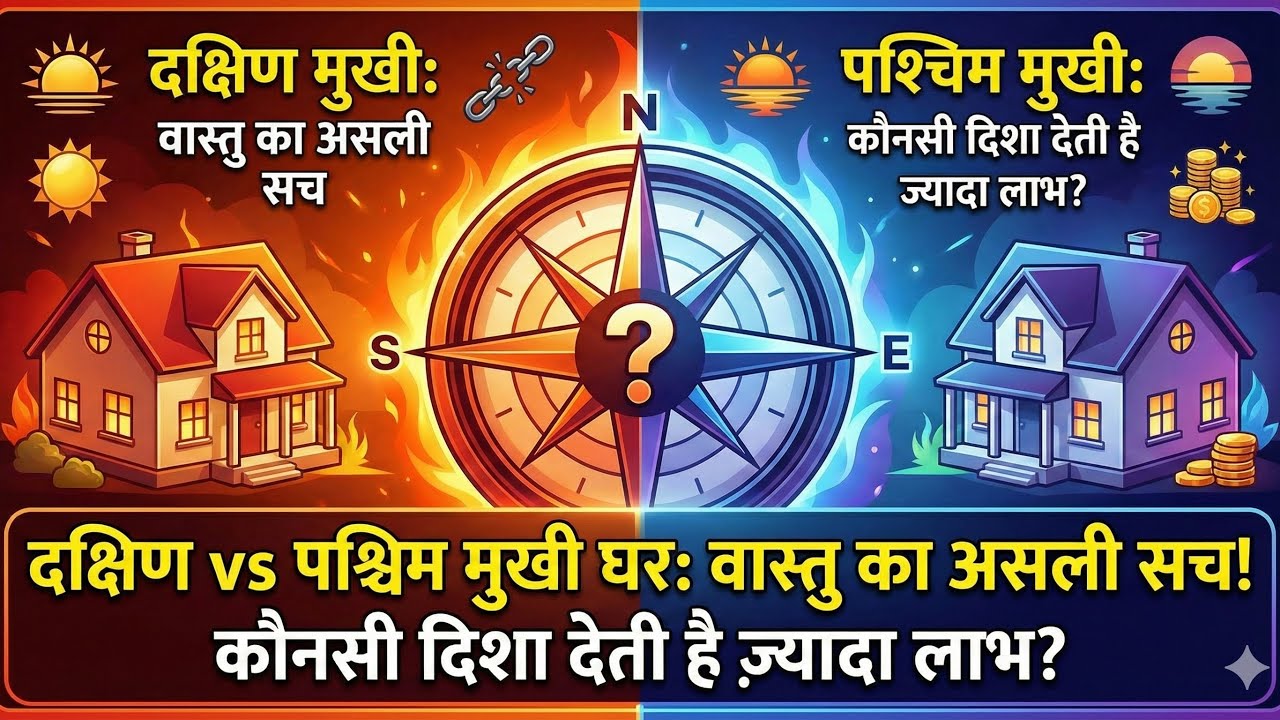  South & West Facing Property: Vastu का असली सच! कौनसी दिशा देती है ज़्यादा लाभ?