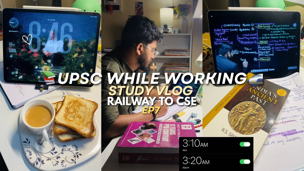 📚Study Vlog | Railway To UPSC CSE | MOTIVATION 