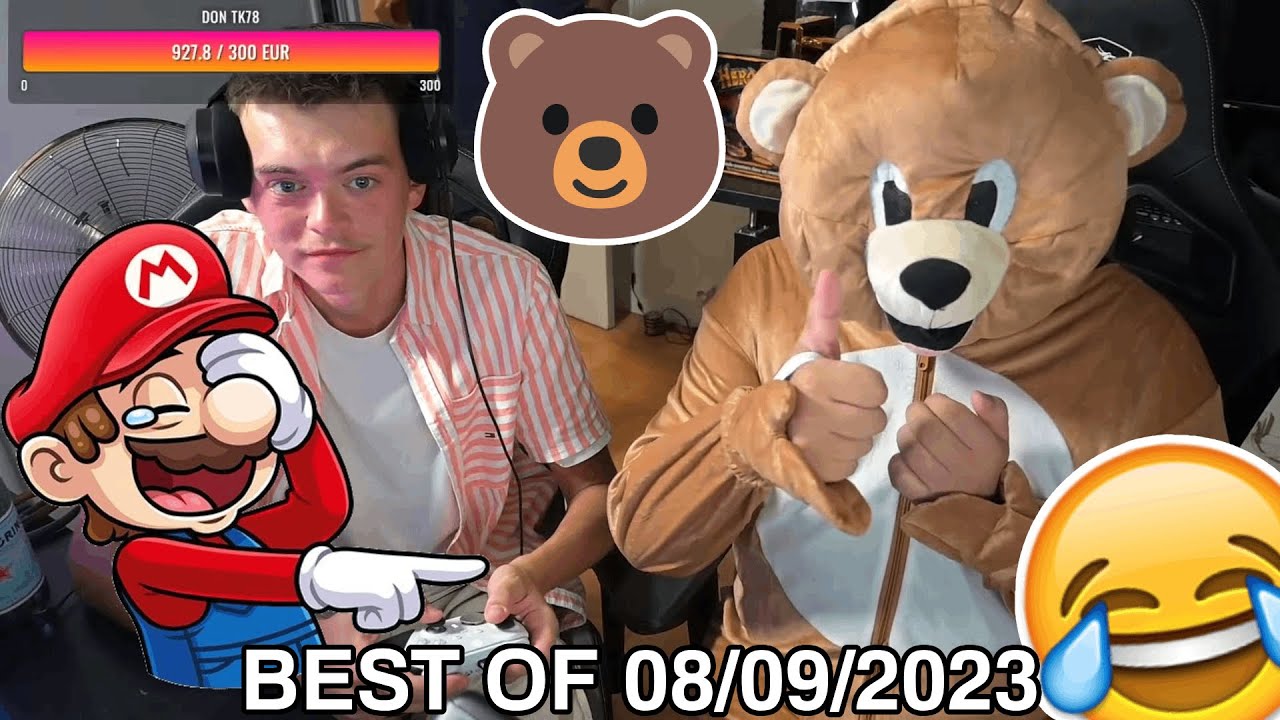MARIO OFFRE LE MEILLEUR DÉGUISEMENT À TK (un vrai Papa Ours) 😂 / Best of du live de TK du 08/09/2023