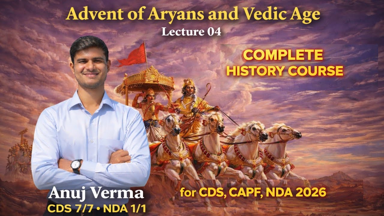 Vedic Civilization Explained from Basics | Aryan Debate, Society & Polity | UPSC CDS, CAPF, NDA |