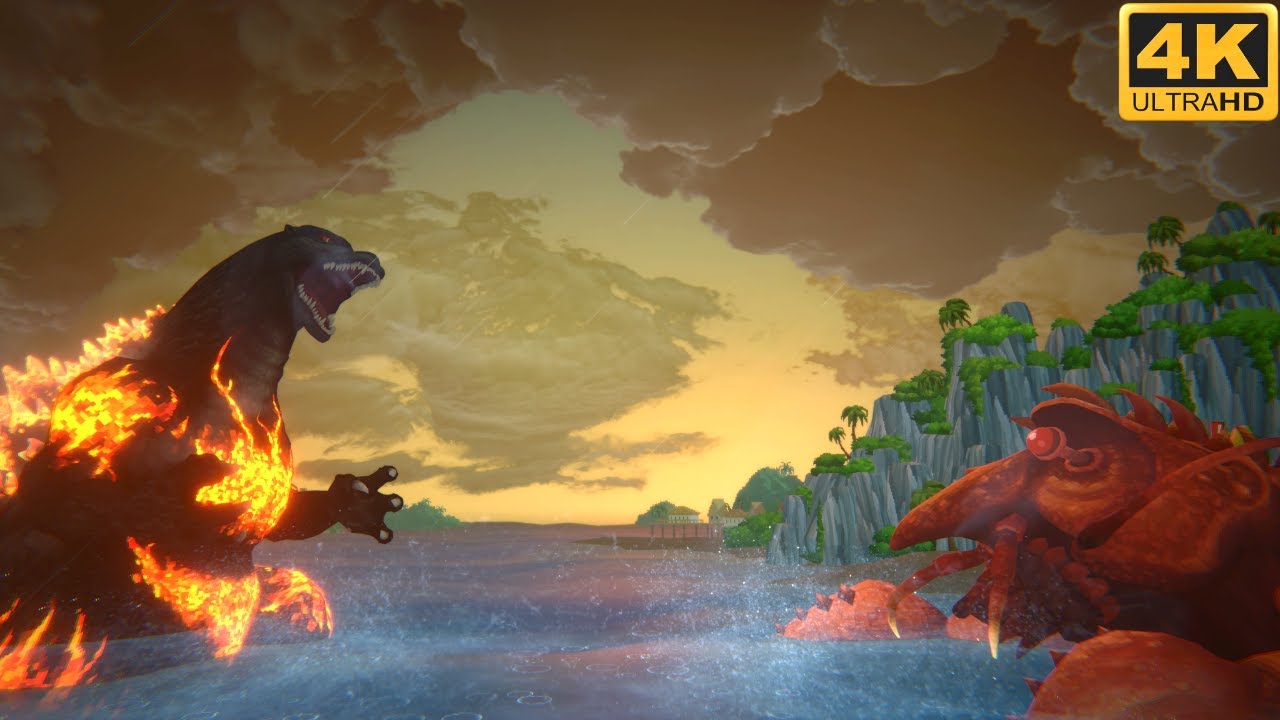 BURNING GODZILLA vs EBIRAH BOSS FIGHT - Dave The Diver Godzilla DLC Ending (4K 60FPS)