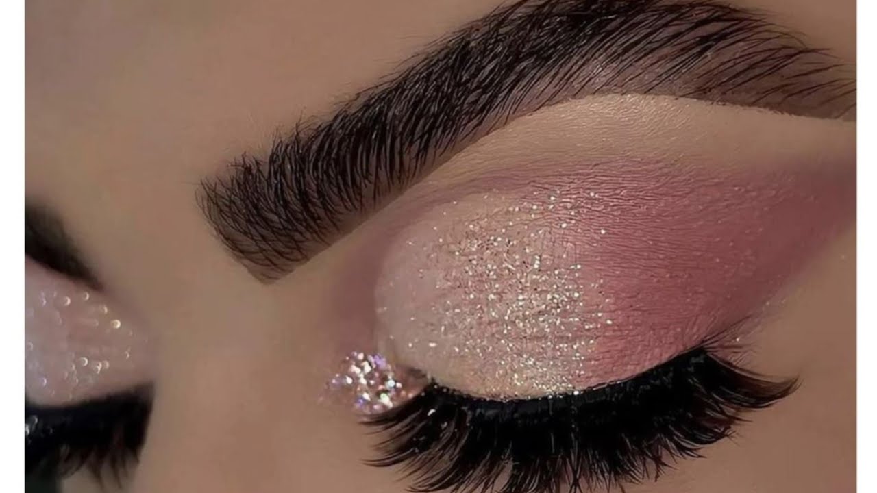 Natural makeup tutorial for pink eye practice on eye dummy 