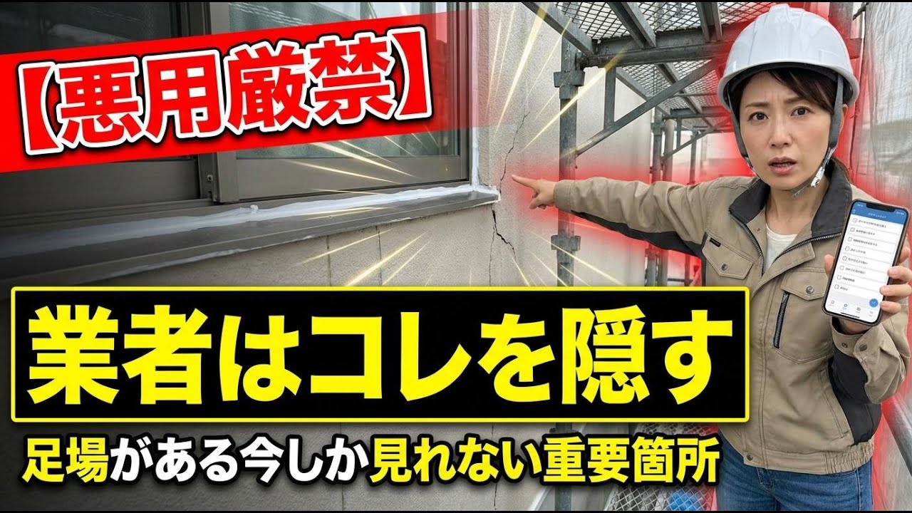 【外壁塗装の完了検査】足場解体前に絶対確認すべき5つのポイント｜手抜き工事を見抜く最終防衛線
