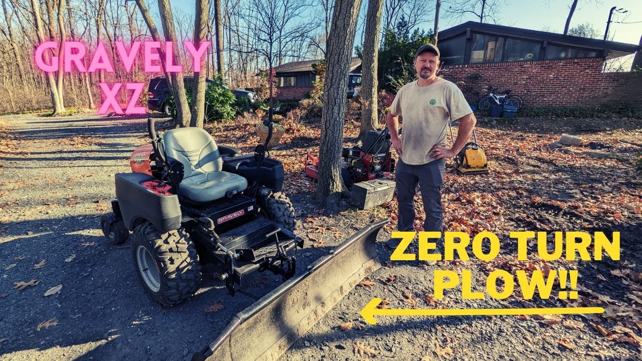Home made snow plow Zero turn