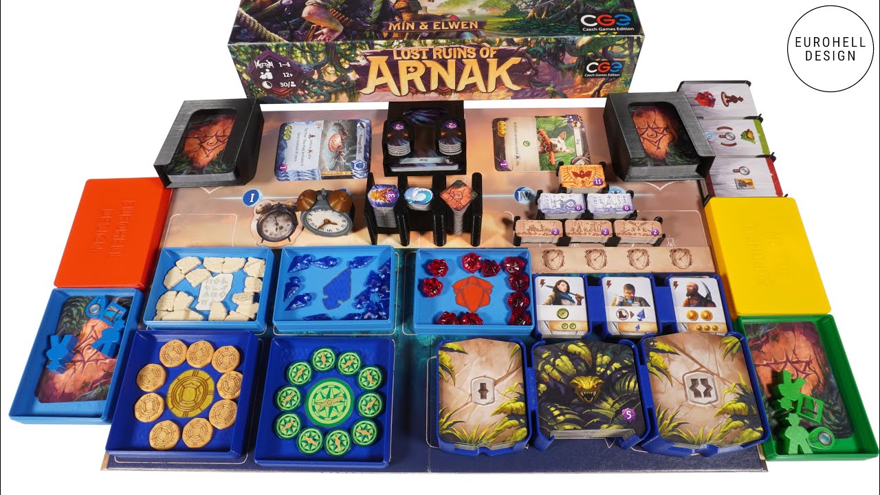 Lost Ruins of Arnak Boardgame Insert Inlay Organizer