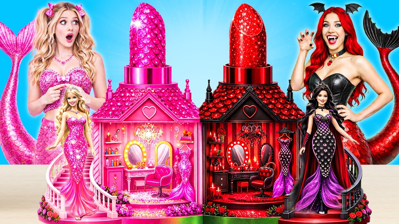 Nous Construisons Une Maison de Poupées Incroyable | Mermaid x Vampire House by PiPi Pop FR