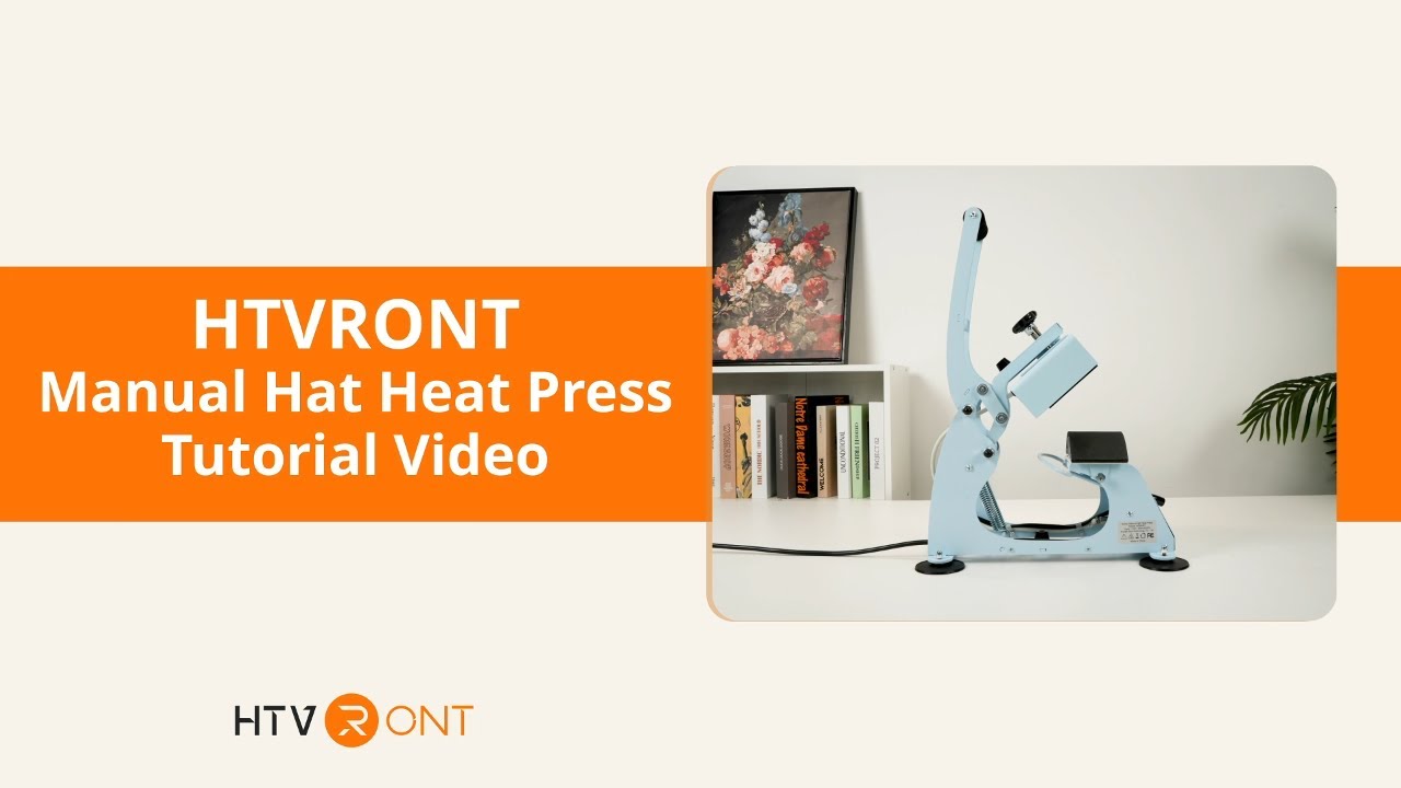 How to Use the HTVRONT Manual Hat Heat Press &ndash; Step-by-Step Guide!