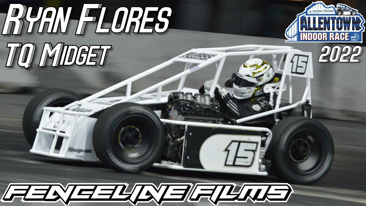 Ryan Flores Indoor Auto Racing TQ Midget Allentown Indoor Race 2022