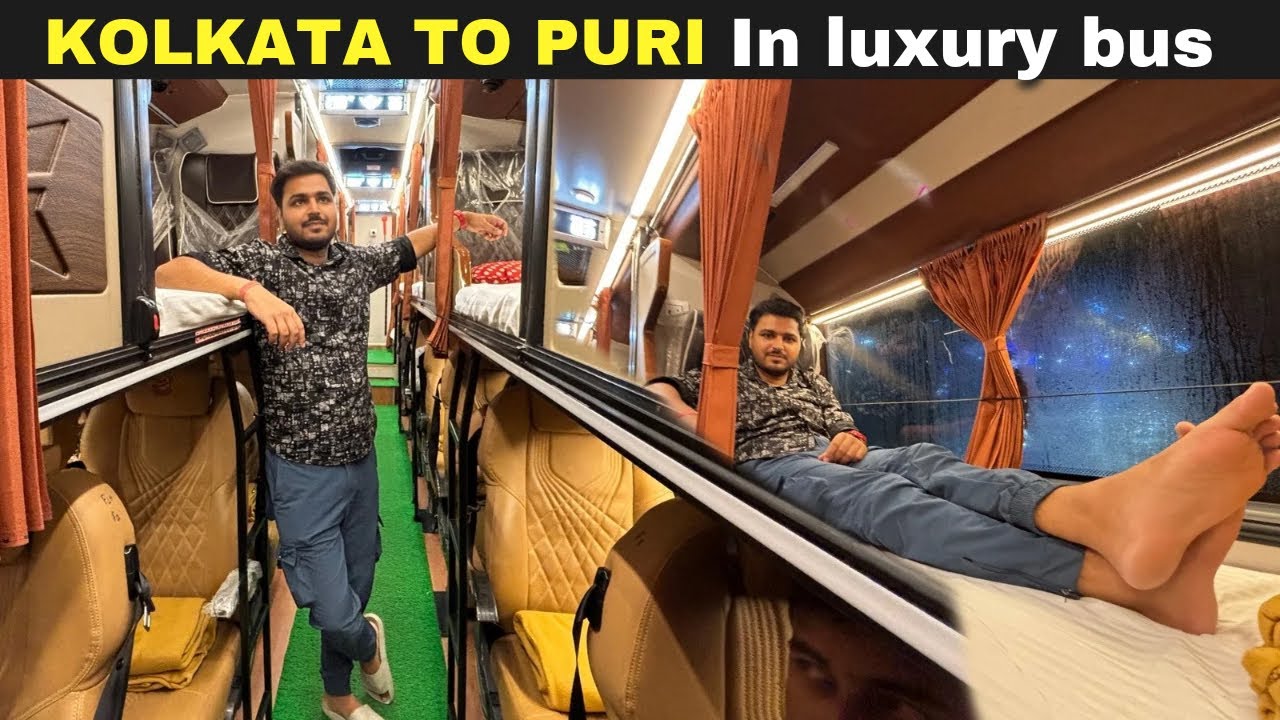 Kolkata to Puri Bus Journey in New Volvo 9600s Expressline Paribahan
