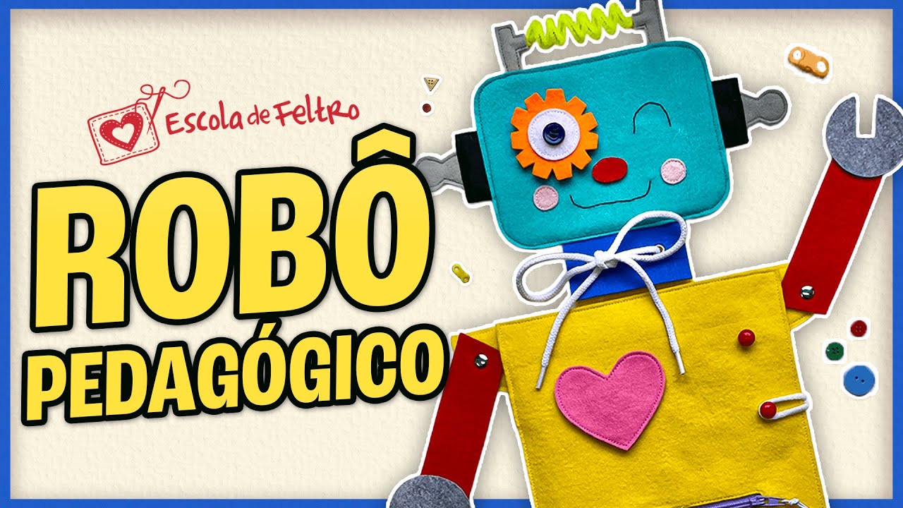 Robô Pedagógico - AULA + MOLDE GRÁTIS
