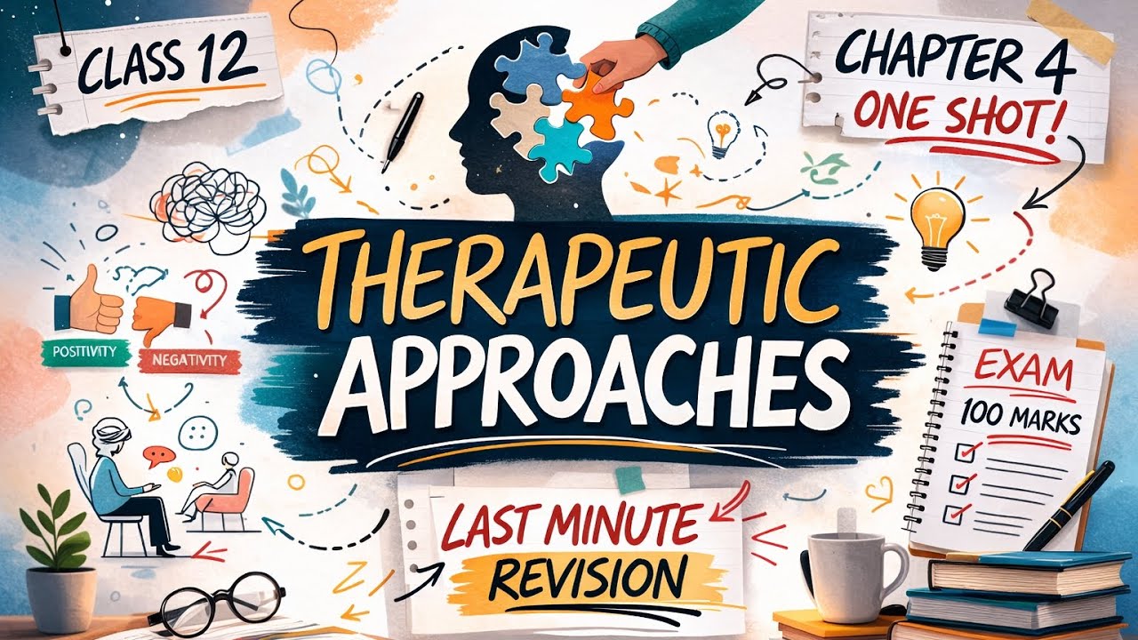 Ch-5 Therapeutic Approaches - Class 12 Psychology ONE SHOT