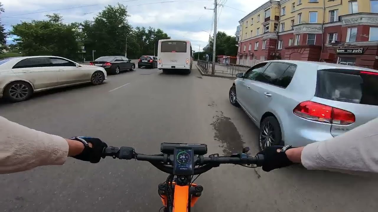 Катка на электрофэтбайке работа - дом