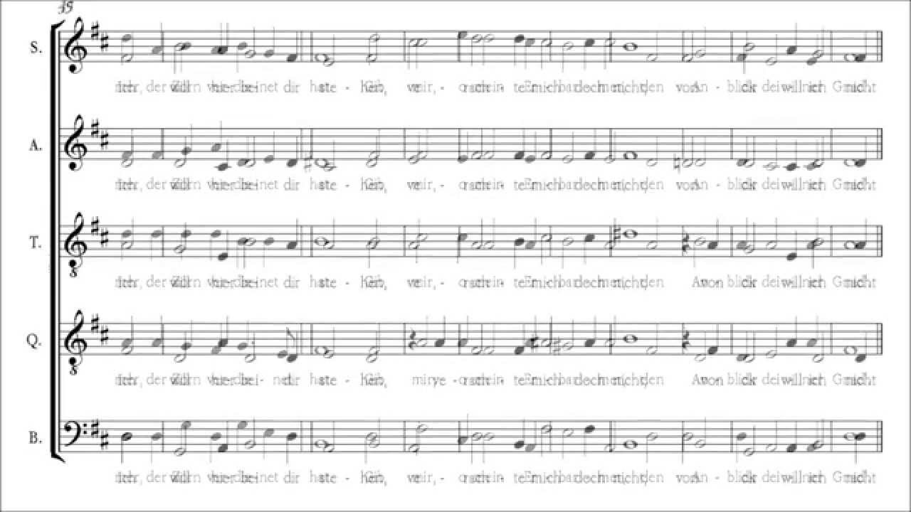 Hassler | O Haupt voll Blut und Wunden [&aacute; 5; Vocal Concert Dresden]