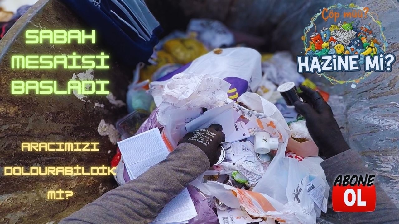 Sabah İşe Çıktık! Aracımızı Doldurabildik mi? Çöp Çöp Gezerek Hazine Aradık! Bakın Neler Bulduk